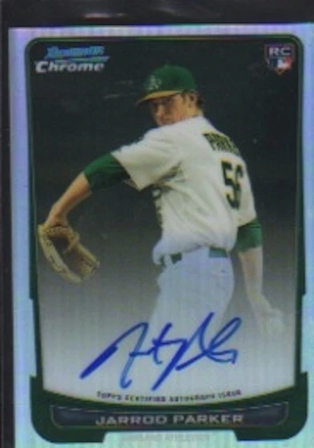 JARROD PARKER 2012 BOWMAN CROMO NOVATO AUTÓGRAFOS REFRACTOR AUTOMÁTICO/500 Foto 1 de 1