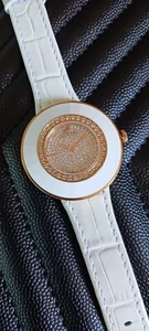 Swarovski Octea Dressy White Rose Gold Steel White Women's Watch 5095383 Bling - Picture 1 of 7