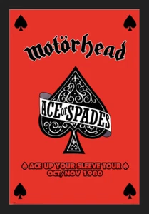 BUY ART FOR LESS Officially Licensed Motorhead Ace of Spades 24 x 36 Inch Framed - Picture 1 of 1