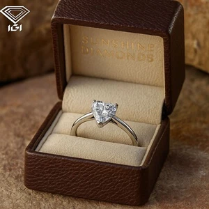 Ready To Ship IGI Certified 1.01Ct Heart Cut Diamond Engagement Ring Platinum - Picture 1 of 18