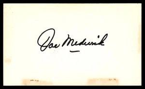 Joe Medwick Baseball Signed Auto Autograph 3 x 5 Index Card No COA *d2 - Picture 1 of 2