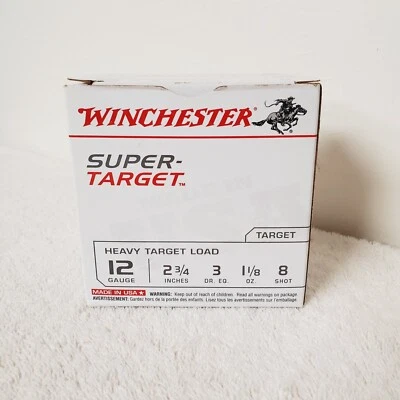 Winchester Super Target Heavy Load TRGT12M8 Shotshell 12G Collector's EMPTY BOX - Image 1 of 4