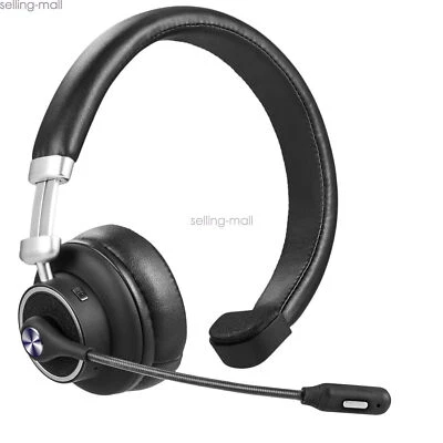 Trucker Bluetooth Headsets Wireless On-Ear Headphones with Mic & Mute Button - Image 1 of 4