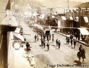 Parade on Main St., Deadwood, South Dakota -1888- Historic Photo Print - Picture 1 of 1