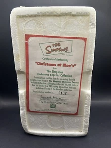 The Simpsons Christmas Express at Moes Moe & Barney Hamilton Figurine - Picture 1 of 5