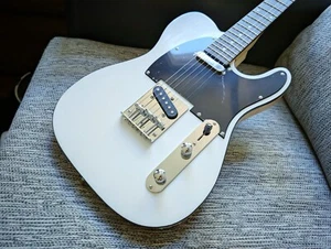Tele Style Gitarre Custom weiß glänzend - Bild 1 von 5