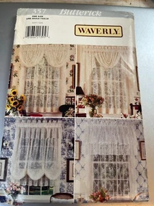 Modello Butterick 357 ~ WAVERLY ~ Trattamenti per finestre in pizzo ~ Tenda e altro - Foto 1 di 2