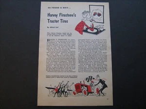 1931 Harvey Firestone's "Tractor Tire Idea"--vintage story from 1953 collection - Picture 1 of 1