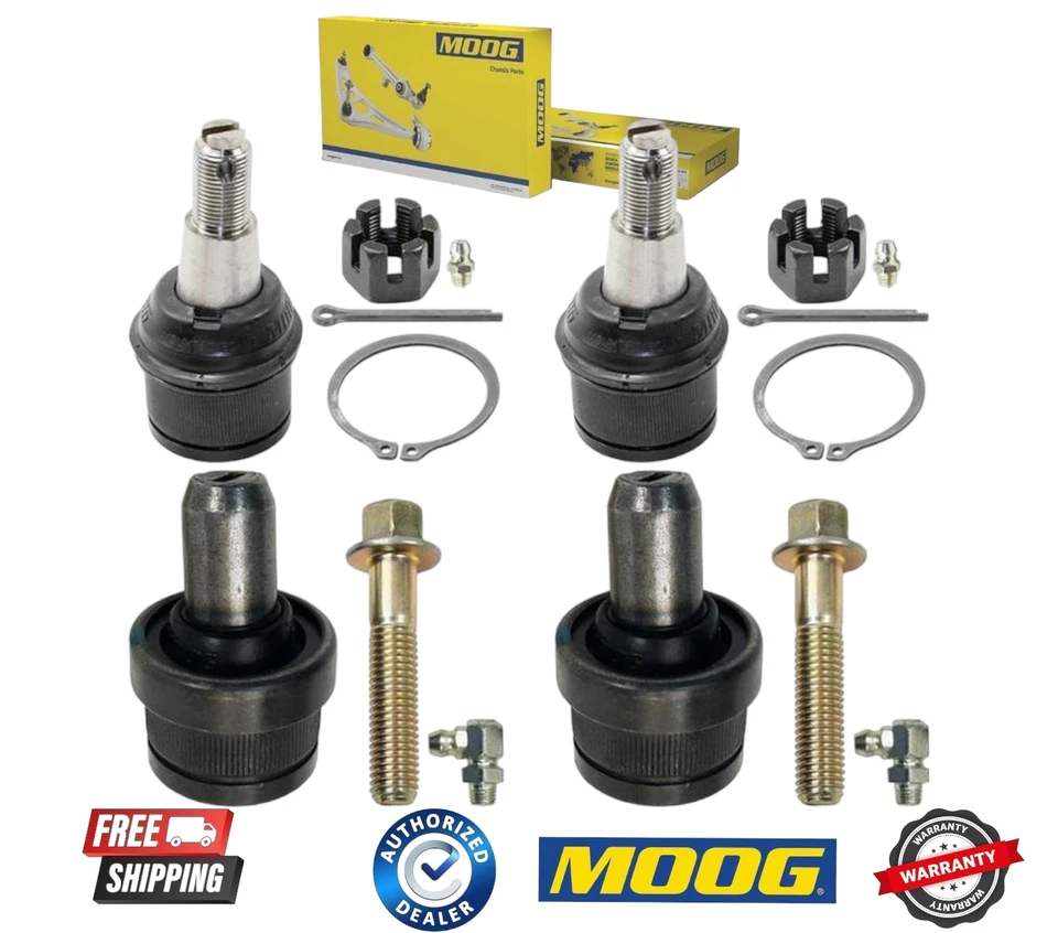Front Lower & Upper Ball Joints Moog Fits Ford E-350 E-450 Super Duty Econoline - Image 1 of 1