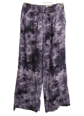 Style & Co Women's Size S Blue Garden Tie Dye Smocked Waist Wide Leg Pants NWT — 第 1/4 张图片