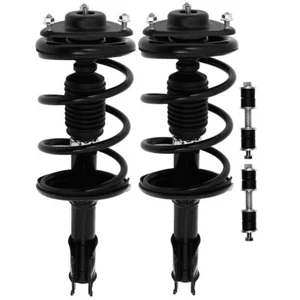 Front Struts w/ Coil Spring Sway Bars Link Kit For 2002-07 Mitsubishi Lancer FWD - Picture 1 of 5