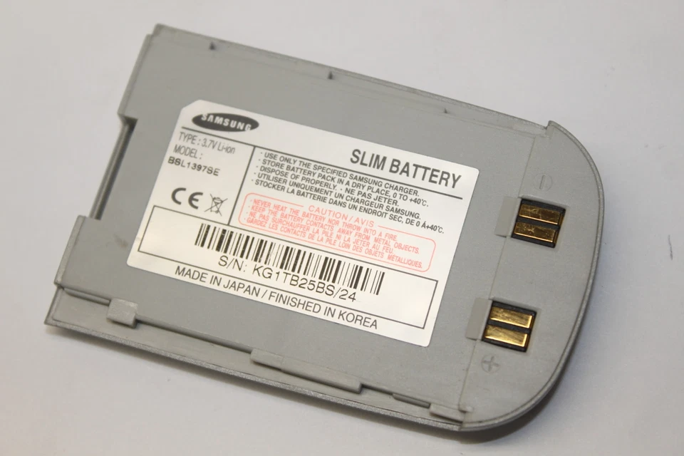 Batería delgada de iones de litio de repuesto Samsung BSL1397SE 3,7 V 900 mAh para V200 Foto 1 de 1
