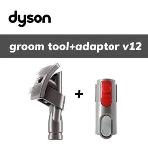Genuine Dyson v12 Vacuum Cleaner Hoover Pet Groom Tool + adapter set - Picture 1 of 1