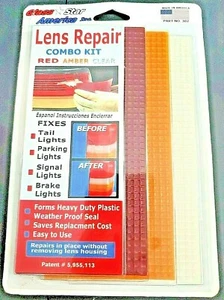 Glass Star America Fix-A-Light Lens Repair Combo Kit; Red, Amber, & Clear (NEW) - Picture 1 of 2