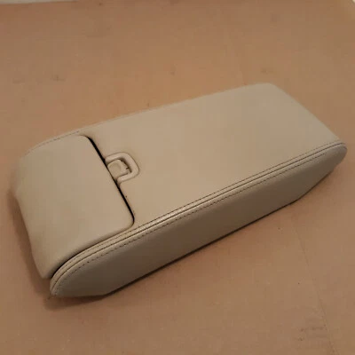 DAMAGED 1996 Jaguar XJ6 Beige Leather Center Console Armrest Foto 1 de 4