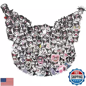 100Pcs Cartoon Kuromi Stickers for Kids,Vinyl Waterproof Stickers for Water B - Picture 1 of 5