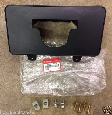 Genuine OEM Honda Pilot Front License Plate Holder Kit 2003 - 2005 Bracket Foto 1 de 3