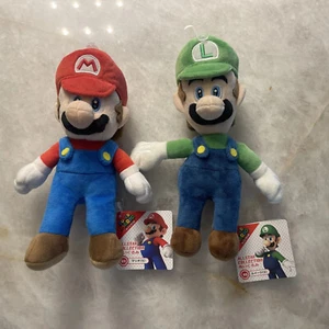 SUPER MARIO ALL-STAR COLLECTION SET LUIGI & MARIO Plush Set Brand New With Tags - Picture 1 of 9