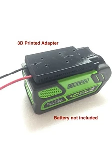 battery adapter for 40V G-max greenworks 12 gauge wire power connector robotics - Picture 1 of 8
