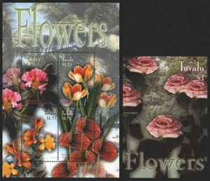 Tuvalu 2003 - Mi-Nr.o 1142-1145 y bloque 109 ** - Estampillada sin montar o nunca montada - Flores / Flores - Imagen 1 de 1
