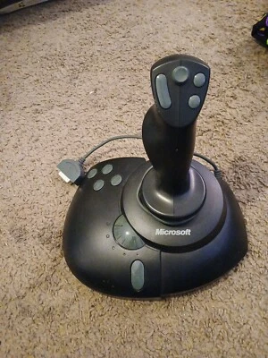 Microsoft Sidewinder 3D Pro Plus Flight Stick joystick PC jogo conector de 9 pinos - Imagem 1 de 4