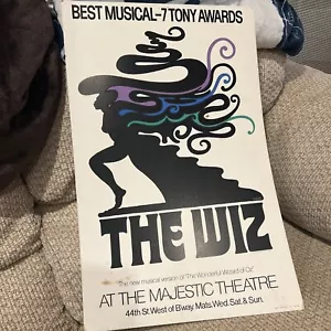 1974 The Wiz Majestic Theatre 22” x 14” Broadway Poster. Tony Awards. - Picture 1 of 10