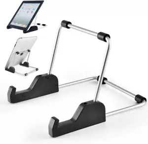 Tablet Stand Adjustable, Aluminum Alloy Non-Slip Tablet Holder for Desk Fit for - Picture 1 of 12