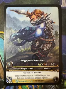 World of Warcraft TCG Gladiators Extended Art Boggspine Knuckles - Picture 1 of 2