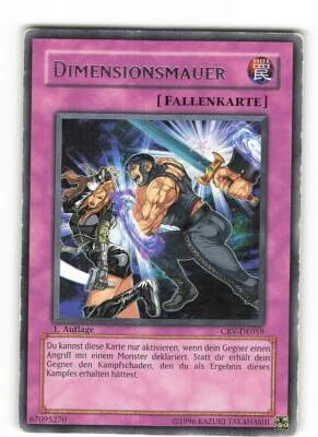 Yugioh DIMENSIONSMAUER , crv-de059 Rare deutsch Good 1. Auflage - Bild 1 von 2