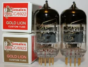 Matched Pair Genalex Gold Lion E88CC/6922 tubes, Brand New in Box ! - Picture 1 of 1