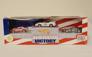 Hot Wheels American Victory USA Olympics Camaro 3-Car Set 1:64 Diecast - Picture 1 of 24