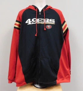 San Francisco 49ers Reebok NFL Full Zip Polyester Hooded  Jacket Men's 2XL - Picture 1 of 4