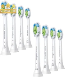 Sonicare W2 Optimal White Standard Electric Toothbrush Heads 8-Pack HX6068/67 - Picture 1 of 12