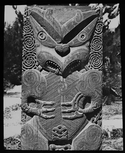 Magic Lantern Slide OHINEMUTU THE MAORI DIETY C1888 JV OLD PHOTO NEW ZEALAND NZ - Picture 1 of 3