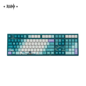 Genshin Impact Official Xiao PBT Mechanical Keyboard LED Wired 108 Keys - Picture 1 of 8