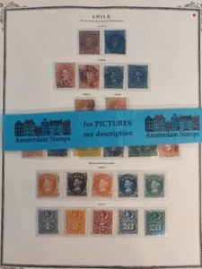 Chile 1853-1927 + BOB en muy buen estado usado colección MH incl mucho mejor Alto Valor ¡EXCELENTE! - Imagen 1 de 1