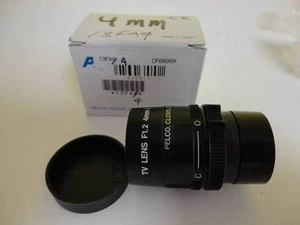 PELCO 13FA4 LENS 4MM TV LENS F1.2 I C747M 5/99 FIXED FOCAL LENGTH LENS NEW - Picture 1 of 1