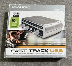 NEW M-Audio Fast Track Guitar Instrument Mic Recording USB Digital Interface - Picture 1 of 2