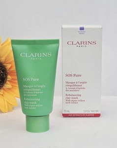 CLARINS SOS Pure Rebalancing Clay  Mask 75ml For Oily & Combination Skin RRP £34 - Picture 1 of 1