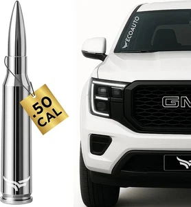 50 CAL BADASS BULLET ANTENNA® FITS CHEVY SILVERADO 1500 2500 & GMC SIERRA - Foto 1 di 9