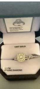 1 Carat T.W. Brilliance Fine Jewelry Emerald cut Diamond Very Nice Sz 7 - Picture 1 of 10