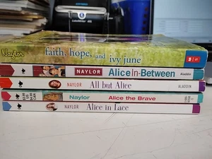 Phyllis Reynolds Naylor Alice Kids Chapter Books Lot of 5 Faith Hope Ivy June - Picture 1 of 6