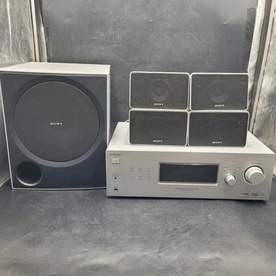 Sony AM/FM Stereo Receiver 5.1 Dolby STR-K790 Silver 210W (No Remote) - Image 1 of 4