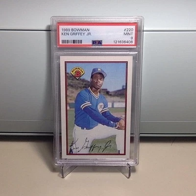Bowman Béisbol 1989 #220 Ken Griffey Jr. Calificado PSA 9 - Como nuevo Foto 1 de 2