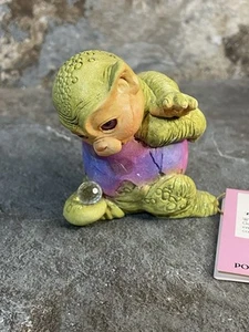 Dragon Keep Hatchlette "GO FORETTE" con cristallo - By Marty Sculpture - - Foto 1 di 12