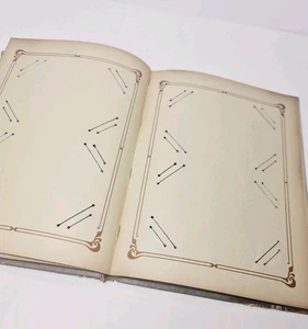 Vintage/Antique Gray & Gold Colored Postcard Album, 18 Sheets, 36 Pages - Empty - Picture 1 of 14