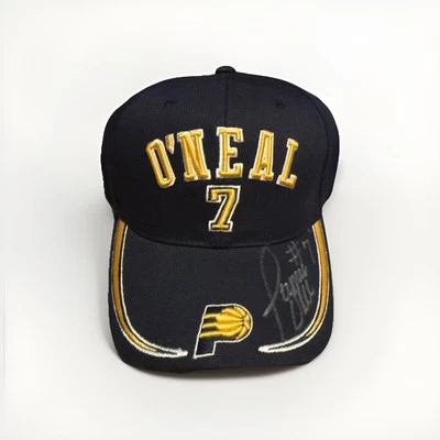 NBA Pacers Jermaine O’Neal  #7 NWT Autographed Hat NBA Elevation Brand - Image 1 of 4
