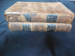Vintage antike Geschichte von Charles Rollin von James Bell Vol 1 2 Leder Set 1846 - Bild 1 von 1