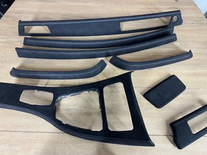 BMW E90 E91 CIC Interior Trim part SET ALCANTARA M stitches RHD - Picture 1 of 9