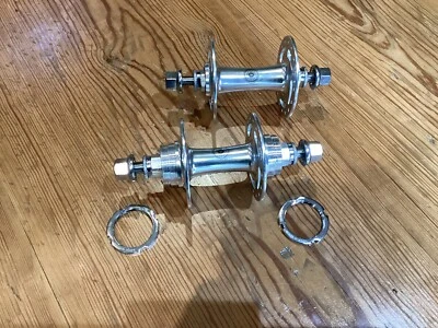 Pair Of Novatec Fixed Wheel Track Hubs 32 Hole NOS - Image 1 of 3